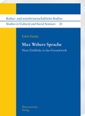 Cover: Max Webers Sprache - Harrassowitz Verlag
