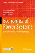 Cover: Economics of Power Systems - Springer