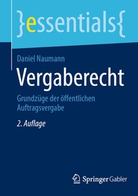 Abbildung von: Vergaberecht - Springer Gabler