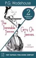 Cover: Carry On, Jeeves and The Inimitable Jeeves - Two Wodehouse Classics! - Unabridged - Ft. Raphael Publishing Company