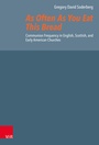 Cover: As Often As You Eat This Bread - Vandenhoeck & Ruprecht