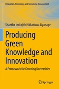 Cover: Producing Green Knowledge and Innovation - Springer