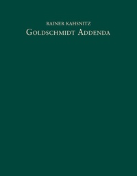 Abbildung von: Goldschmidt Addenda - Deutscher Verlag für Kunstwissenschaft