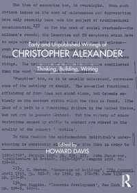 Enlarge image Cover: Early and Unpublished Writings of Christopher Alexander - Routledge