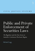 Bild: Public and Private Enforcement of Securities Laws - Hart Publishing