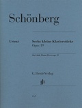 Cover: Arnold Sch&ouml;nberg - Sechs kleine Klavierst&uuml;cke op. 19 - Henle, G&uuml;nter