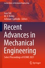 Cover: Recent Advances in Mechanical Engineering - Springer