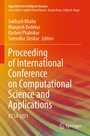 Cover: Proceeding of International Conference on Computational Science and Applications - Springer