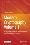 Cover: Modern Cryptography Volume 1 - Springer