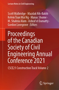 Enlarge image Cover: Proceedings of the Canadian Society of Civil Engineering Annual Conference 2021 - Springer