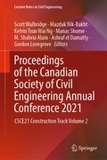 Cover: Proceedings of the Canadian Society of Civil Engineering Annual Conference 2021 - Springer