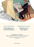 Cover: Journale lesen / Reading Journals - Wehrhahn Verlag