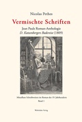Cover: Vermischte Schriften - Wehrhahn Verlag