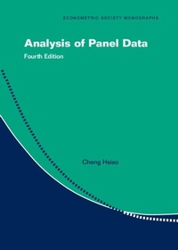 Abbildung von: Analysis of Panel Data - Cambridge University Press