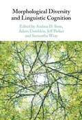 Cover: Morphological Diversity and Linguistic Cognition - Cambridge University Press