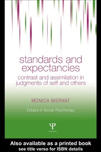 Enlarge image Cover: Standards and Expectancies - Psychology Press Ltd