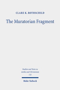 Abbildung von: The Muratorian Fragment - Mohr Siebeck