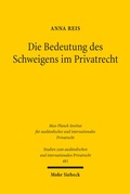 Abbildung von: Die Bedeutung des Schweigens im Privatrecht - Mohr Siebeck