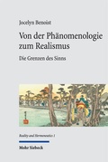 Cover: Von der Ph&auml;nomenologie zum Realismus - Mohr Siebeck