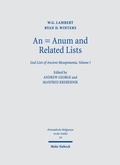 Cover: An = Anum and Related Lists - Mohr Siebeck