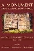 Cover: A Monument More Lasting than Bronze - Harvard University Press