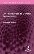 Cover: An Introduction to General Metaphysics - Routledge
