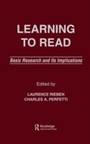Cover: Learning To Read - Routledge
