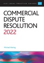 Cover: Commercial Dispute Resolution 2022 - College of Law Publishing