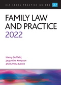 Cover: Family Law and Practice 2022 - College of Law Publishing
