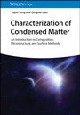 Cover: Characterization of Condensed Matter - Wiley-VCH