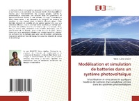 Abbildung von: Modelisation et simulation de batteries dans un systeme photovoltaique - Editions Universitaires Europeennes