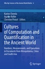 Cover: Cultures of Computation and Quantification in the Ancient World - Springer