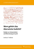 Cover: Wem geh&ouml;rt das &uuml;bersetzte Gedicht? - Frank & Timme