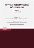 Cover: Mittelhochdeutsches W&ouml;rterbuch. Zweiter Band - Hirzel