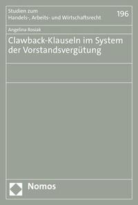 Abbildung von: Clawback-Klauseln im System der Vorstandsvergütung - Nomos