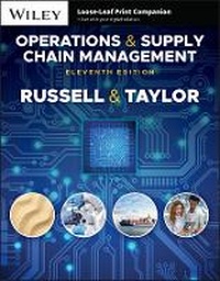 Enlarge image Cover: Operations and Supply Chain Management - Wiley
