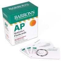 Enlarge image Cover: AP Statistics Flashcards, Fourth Edition: Up-to-Date Practice + Sorting Ring for Custom Study - Kaplan Publishing