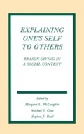 Cover: Explaining One's Self To Others - Routledge