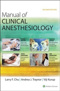 Abbildung von: Manual of Clinical Anesthesiology - Wolters Kluwer Health