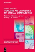 Cover: Toward an Ontology of Social Communities - De Gruyter