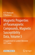 Cover: Magnetic Properties of Paramagnetic Compounds, Magnetic Susceptibility Data, Volume 5 - Springer