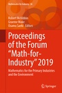 Cover: Proceedings of the Forum "Math-for-Industry" 2019 - Springer