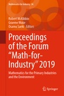 Cover: Proceedings of the Forum "Math-for-Industry" 2019 - Springer