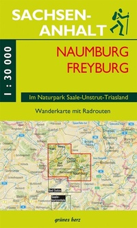 Abbildung von: Wanderkarte Naumburg, Freyburg - grünes herz