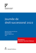 Cover: Journ&eacute;e de droit successoral 2022 - St&auml;mpfli Verlag