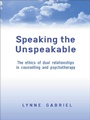 Cover: Speaking the Unspeakable - Routledge