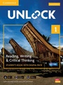 Cover: Unlock Level 1 Reading, Writing and Critical Thinking Student's Book with Digital Pack - Cambridge University Press
