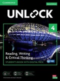 Cover: Unlock Level 4 Reading, Writing and Critical Thinking Student's Book with Digital Pack - Cambridge University Press