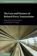 Cover: The Law and Finance of Related Party Transactions - Cambridge University Press