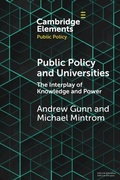 Cover: Public Policy and Universities - Cambridge University Press